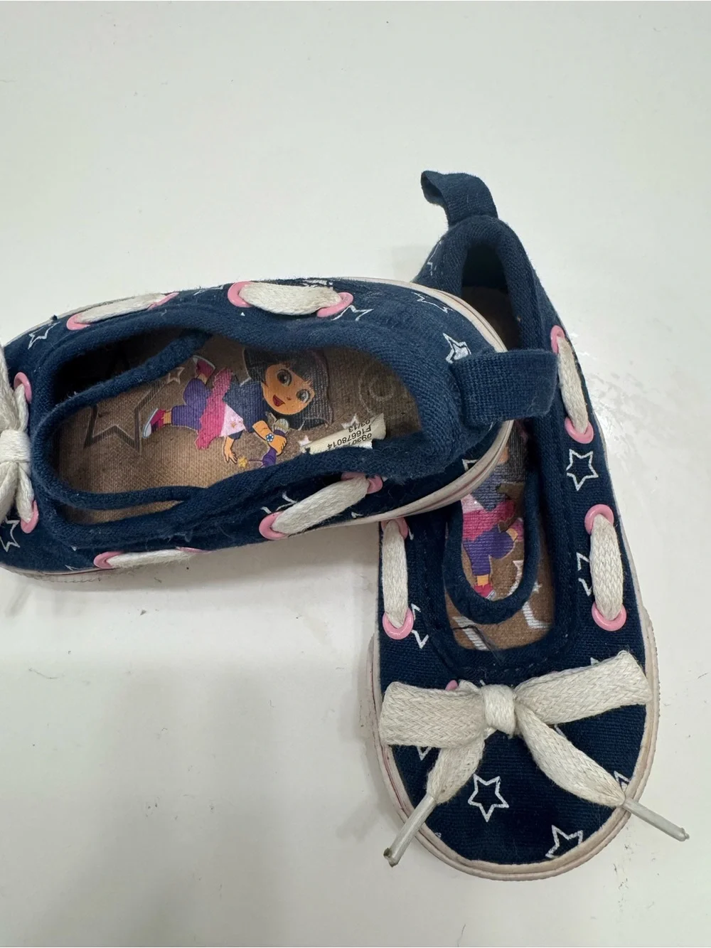 Nickelodeon Navy Girls Slip-On Shoes with Pink Accents